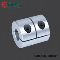 Mini coupleur rigide à vis de réglage en alliage d'aluminium, sans jeu, léger, monobloc, solide, pour imprimante 3D CNC, moteur pas à pas, encodeur de servomoteur