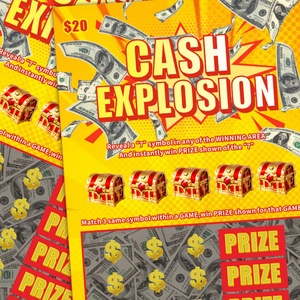 Lottery Scratch Tickets Custom Free Design Digital Printing Number One Color <b>Paper</b> Gold Scratch Lottery - Product Image 6