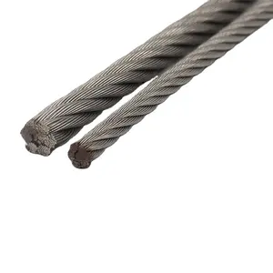 Cuerda de alambre de acero inoxidable 304, cuerda de alambre suave fina, colgador de ropa de elevación, cuerda de elevación para exteriores