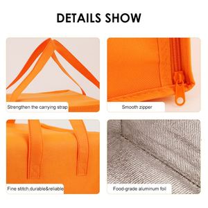 Wholesales Custom Logo Non-woven Outdoor Portable Wine Drink Cooler Bag Zipper Insulated Recyclable Cooler Bag for Promotional - Product Image 3