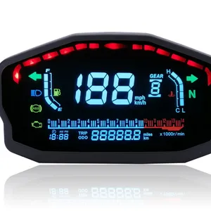 Universal 600cc 4 Cylinder ABS LCD Digital Meter Tachometer Tablero Para Moto Speedometer Odometer Waterproof Motorcycle Meter