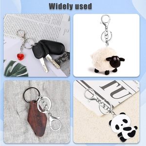 Sets Lobster Claw Clasps <b>Hook</b> With Swivel Clip Flat Split Keychain Ring And Little Lobster Clasp Keychain Bulk Gold Silver Metal - Product Image 6