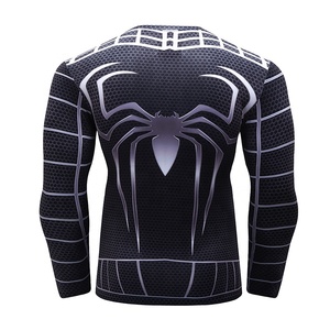 Spiderman Shirt Costume Cosplay <strong>Clothes</strong> <strong>Men's</strong> Compression Quick Dry T Shirts - Product Image 3