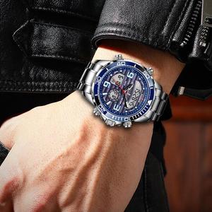 LIGE 0007 Foxbox Orologio Digitale <span class=keywords><strong>al</strong></span> <span class=keywords><strong>Quarzo</strong></span> Impermeabile in Acciaio, Display Doppio, Movimento <span class=keywords><strong>al</strong></span> <span class=keywords><strong>Quarzo</strong></span>, Orologio <span class=keywords><strong>da</strong></span> <span class=keywords><strong>Polso</strong></span> Casual alla Moda <span class=keywords><strong>per</strong></span> Uomo - Product Image 2