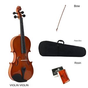 Épicéa débutant contreplaqué violon tilleul plaque arrière 4/4 3/4 1/2 1/4 tailles érable côté brésil bois pratique générale Introduction - Product Image 6