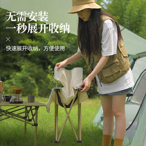 โต๊ะอลูมิเนียมพับได้สำหรับกิจกรรมกลางแจ้ง แบบขาไขว้ พกพาสะดวก สำหรับตั้งแคมป์และปิกนิก สีขาว น้ำหนัก 0.75 กก. - Product Image 3