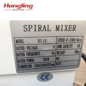 4KG HS-10 pequeño mezclador espiral precios eléctrico mezclador de masa para panadería - Product Image 3