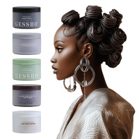 Huile de menthe poivrée de marque privée soins capillaires style gel pommade contrôle des bords cire coiffante haute brillance