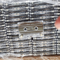 Cassette audio vierge entièrement transparente 45 60 90 réinscriptible pour enregistrement studio, mixtape, décoration vintage rétro, ornement personnalisé
