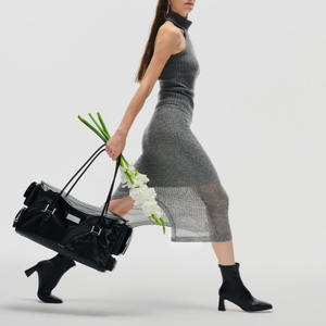 Borsa in Vera Pelle di Lusso a Doppio Strato in Poliestere con Fibbia Metallica e Ampio Spazio di Stoccaggio per Donne - Product Image 4