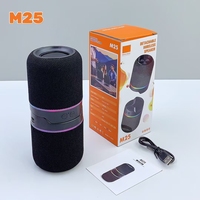 NOUVEAU M25 Enceintes sans fil DJ deux-en-un pour extérieur, 10W, Bluetooth, alimentation par batterie, LED, karaoké à domicile, lecteur audio portable