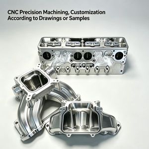 Ensemble culasse et collecteur en aluminium usiné sur 5 axes sur mesure OEM, moteur haute performance en aluminium usiné - Product Image 1