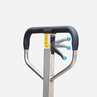 BAOT Chariot élévateur à fourche manuel Chariot à palettes de transport Transpalette à main en acier inoxydable de 2 tonnes