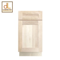 Lemari Dapur Modular Dinding dengan Engsel Pintu Geser Soft Close DTC, Kayu Lapis Solid Tanpa Finishing Bersertifikasi KCMA, Model Versa Shaker