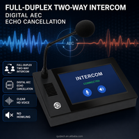 Système d'interphone de diffusion réseau IP, microphone de diffusion, console à écran tactile 10 pouces 800*480, communication bidirectionnelle pour les écoles