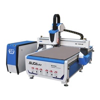 Système de contrôle CCD SUDA, machine de fraisage CNC pour le bois ATC, broche à refroidissement par eau 7,5 kW, 1300x2500 mm, 220V/380V, pompe à engrenages