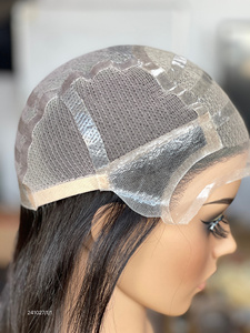 Peluca de Cabello Humano Virgen 100% con Encaje Transparente, Diseño 2026, para Mujeres, Grado Médico, PU, Color Natural, Cabello Liso, para Pérdida de Cabello - Product Image 2