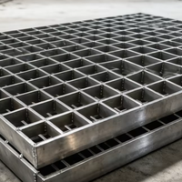 Grille en acier soudée avec fournisseurs de grilles en acier robustes pour les sols d'usine