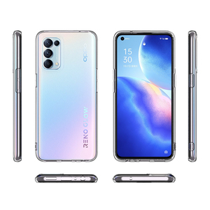 Tschick เคสฝาครอบป้องกันเลนส์กล้องใส2.0มม.,สำหรับ Oppo Reno 5 Pro เคส TPU ใสนิ่มสำหรับ <span class=keywords><strong>Reno5</strong></span> Pro 5G เคสหลังกันกระแทก - Product Image 4