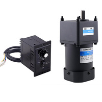 Motor pengatur kecepatan Ac, 120W 90mm ukuran Output kecepatan 3 ~ 500rpm/menit dengan pengontrol Motor variabel induksi Ac