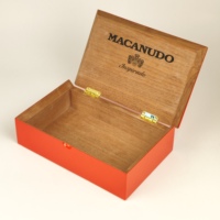Boîte à cigares en bois de cèdre haute brillance avec charnière en métal doré, logo personnalisé pour boutique de tabac, emballage cadeau premium pour cigares