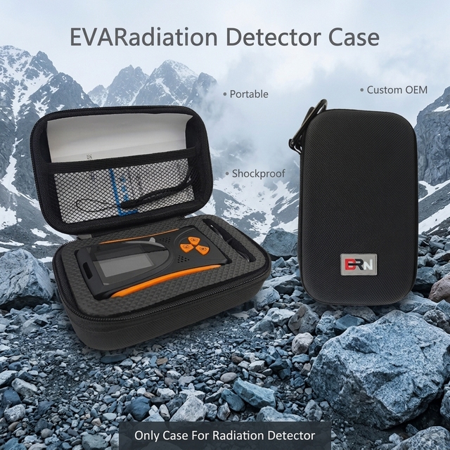 Custom Hard EVA Protective Storage Case for Nuclear Radiation Detector Geiger Counter Waterproof Mining Survey Equipment Box