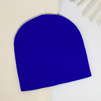 Bonnet en acrylique 100% pour femme, couleur unie, logo personnalisé, sans revers, tricoté pour l'automne et l'hiver