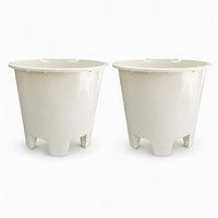Offre Spéciale : Pots de fleurs en plastique blanc pour pépinière, empilables, de haute qualité, légers et durables, pour jardin intérieur et extérieur