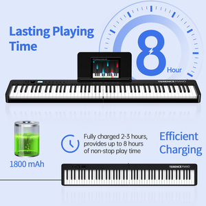 TERENCE X88C Piano <span class=keywords><strong>MIDI</strong></span> à 88 touches lestées pleine taille avec son dynamique pour les performances sur scène - Product Image 2