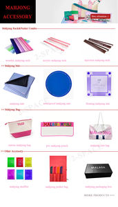 Support et poussoir en bois de jeu de société de <span class=keywords><strong>Mahjong</strong></span> bleu français en bois coloré personnalisé de 20 pouces pour 4 joueurs - Product Image 6