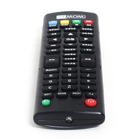 Télécommandes universelles intelligentes pour téléviseurs, en plastique et ABS, noires, infrarouges, personnalisées en gros