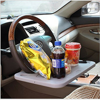Table de voiture volant manger chariot de travail boisson nourriture café porte-marchandises plateau voiture ordinateur portable bureau support Table de siège