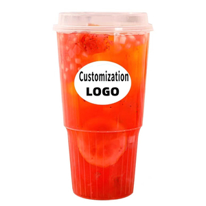 Ly nhựa trong suốt 90mm, thành đơn, dung tích 16oz, 24oz, 32oz, chất liệu PP đúc, in logo tùy chỉnh, dùng cho cà phê mang đi, trà sữa, đồ uống nóng/lạnh - Product Image 6