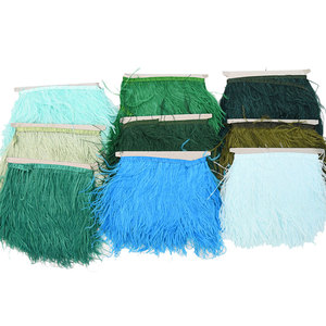 Fabbrica all'ingrosso <span class=keywords><strong>vestito</strong></span> decorativo donna <span class=keywords><strong>bianco</strong></span> grigio argento a buon mercato <span class=keywords><strong>piume</strong></span> di struzzo finiture per i vestiti - Product Image 4