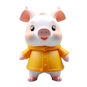 Customizable Cartoon Pig Promotional Keychains & Carabiners Custom Shape Keychains for Personalized Gifts