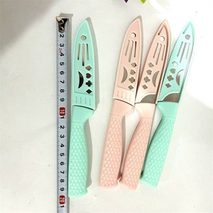 New Nordic-style fruit knife, mesh stainless steel fruit peeler, kitchen and household knife set with plastic handle. - Product Image 4