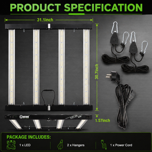 US EU 400W Full Spectrum LED Grow <b>Light</b> Dimmable for Indoor Plants Veg Bloom Hydroponics Growing - Product Image 5