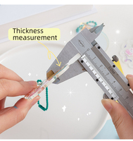 Preis Promotion Transparente DIY Kunststoff Schlüssel ring Klare Rohlinge Acryl Schlüssel bund