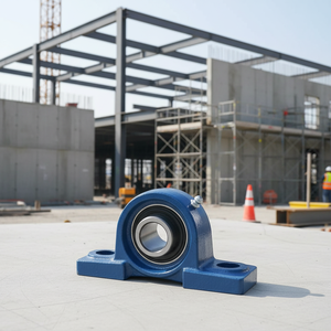 Roulement à palier monté UCP 204 de haute qualité à bas prix, kit de logement en acier pour roulement à billes, précision P0 pour les travaux de construction - Product Image 1