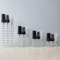Flacon d'échantillon de parfum en verre gradué de 2ml 3ml 5ml 10ml Flacon d'atomiseur avec échelle