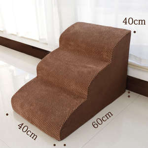 Offre Spéciale portable 3 marches rampes <span class=keywords><strong>pour</strong></span> chiens en mousse <span class=keywords><strong>pour</strong></span> animaux de compagnie escaliers marches antidérapantes échelles <span class=keywords><strong>pour</strong></span> animaux de compagnie en plein air - Product Image 6