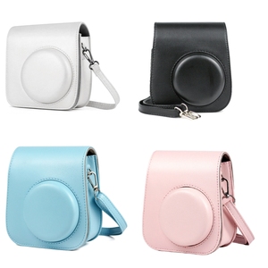 Étui en cuir pour appareil photo FUJIFILM <span class=keywords><strong>Instax</strong></span> Mini 11, couleur unie, avec sangle, protection intégrale - Product Image 5