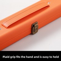 Étui de queue de billard 3/4 F98T7 à double compartiment, boîte monobloc pour queue à travers de la manche, finition cuir plastique-acier, support pour queue de billard