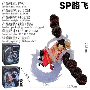 Figurines articulées <span class=keywords><strong>Luffy</strong></span> en PVC, 21cm, 8.27 pouces, jouet de collection de dessin animé - Product Image 2