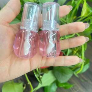 Tubo de brillo de labios en forma de corazón bonito de 3,5 ml, Etiqueta Privada, paquete de tubo de plástico vacío, tubos de brillo de labios rosa - Product Image 6
