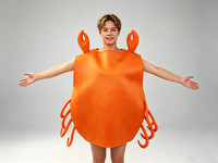 Costume de personnage sur le thème des fruits et légumes, crabe, hamburger, hot-dog, pour fête de carnaval d'Halloween, personnalisé, pour jeu de rôle