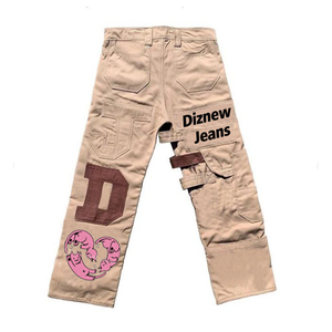 DiZNEW Streetwear Patchwork Cargo Pants <strong>Jogging</strong> Embroidered Outdoor Tactical Pants Cargo Pants - Product Image 2