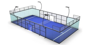 <span class=keywords><strong>Cancha</strong></span> DE <span class=keywords><strong>TENIS</strong></span> súper panorámica Vidrio templado Padel Court Grass - Product Image 3