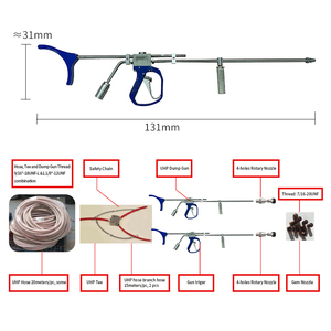 Pistolet à jet d'eau <span class=keywords><strong>en</strong></span> carbure de tungstène 2800 bars avec déclencheur de sécurité pour le détartrage <span class=keywords><strong>des</strong></span> échangeurs de chaleur et <span class=keywords><strong>des</strong></span> tuyaux - Product Image 4