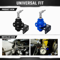 Régulateur de pression de carburant universel en aluminium réglable, pièces automobiles, amplificateur de carburant, kit de raccords de manomètre numérique de pression de carburant
